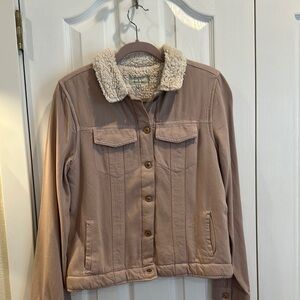Thread and Supply Jean style Sherpa lined jacket.